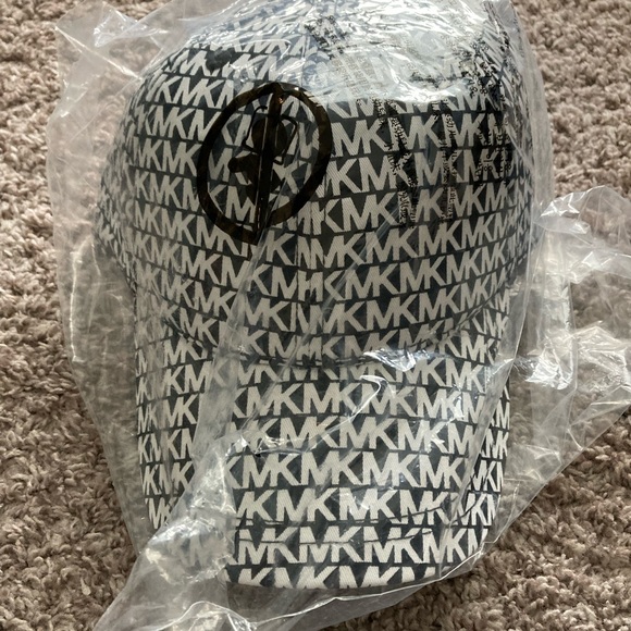 Michael Kors Other - Michael Kors Unisex Logo Print Stretch-Cotton Black and White Color Baseball Cap